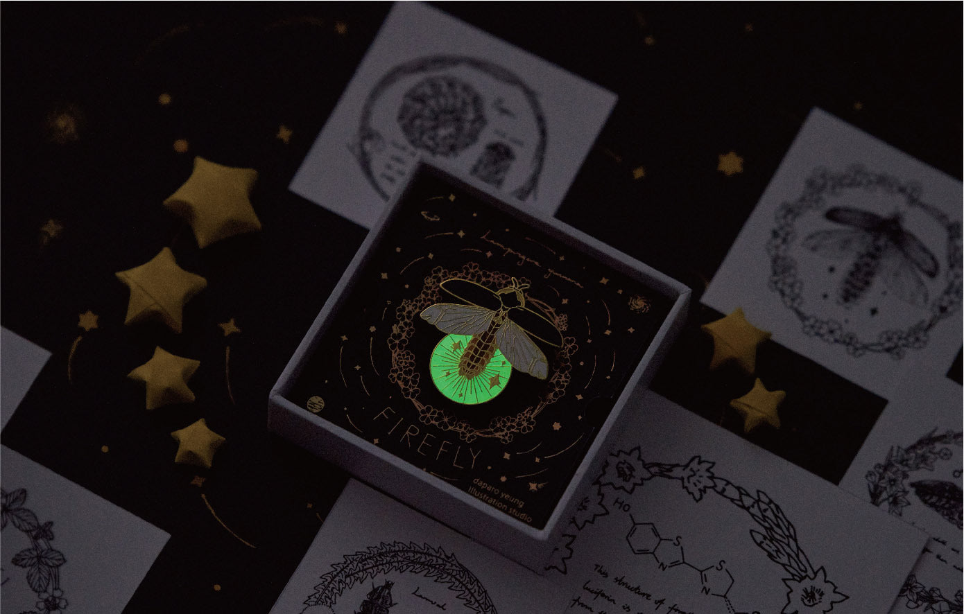 Firefly Brooch Designer Original Luminous Creative Female Jewelry