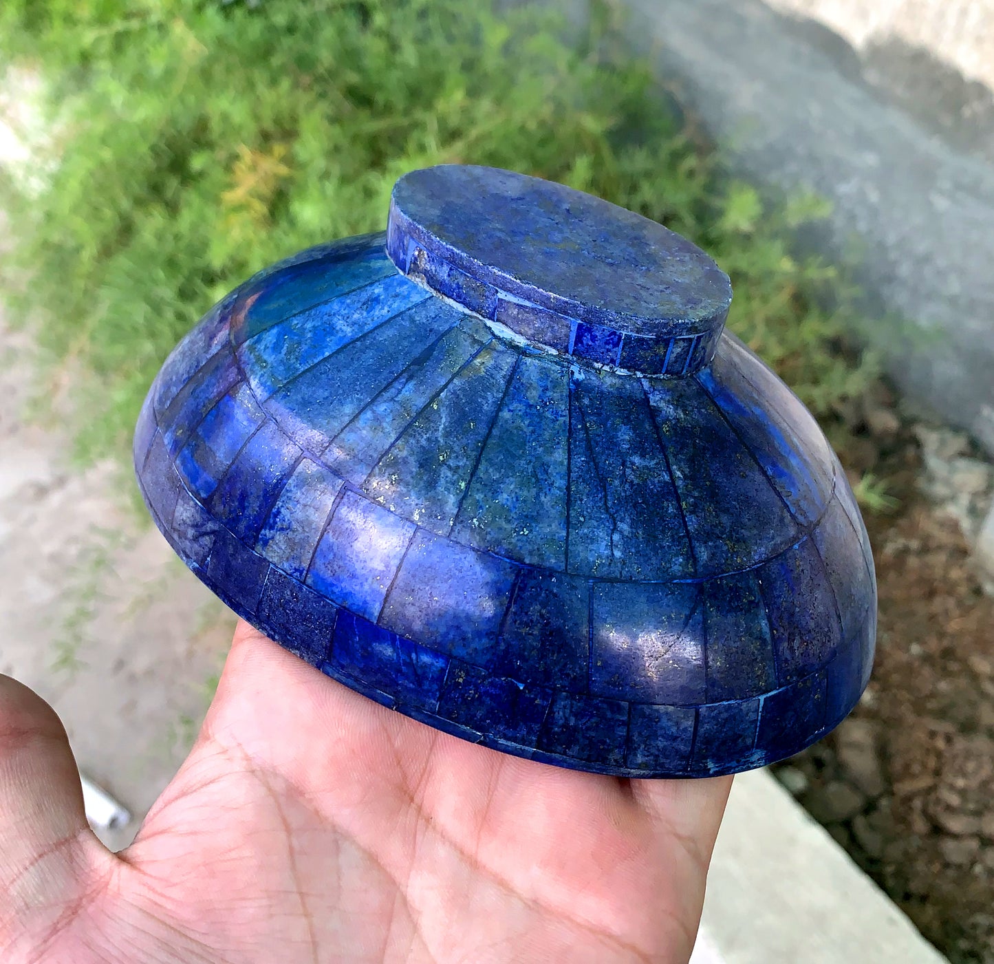 Royal Blue Color Handmade bowl from Badakhshsan Afghanistan 453 grams
