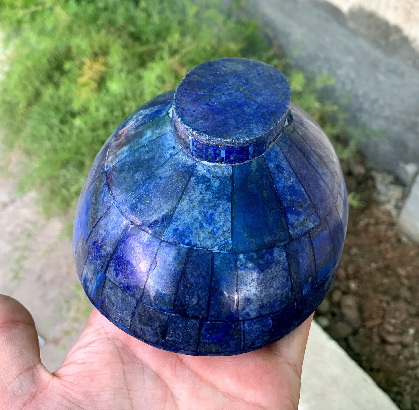 Royal Blue Color Handmade bowl from Badakhshsan Afghanistan 453 grams