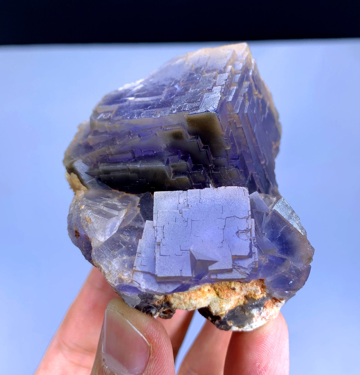 Natural Purple Phantom Fluorite from Baluchistan Mine Pakistan - 272 gram