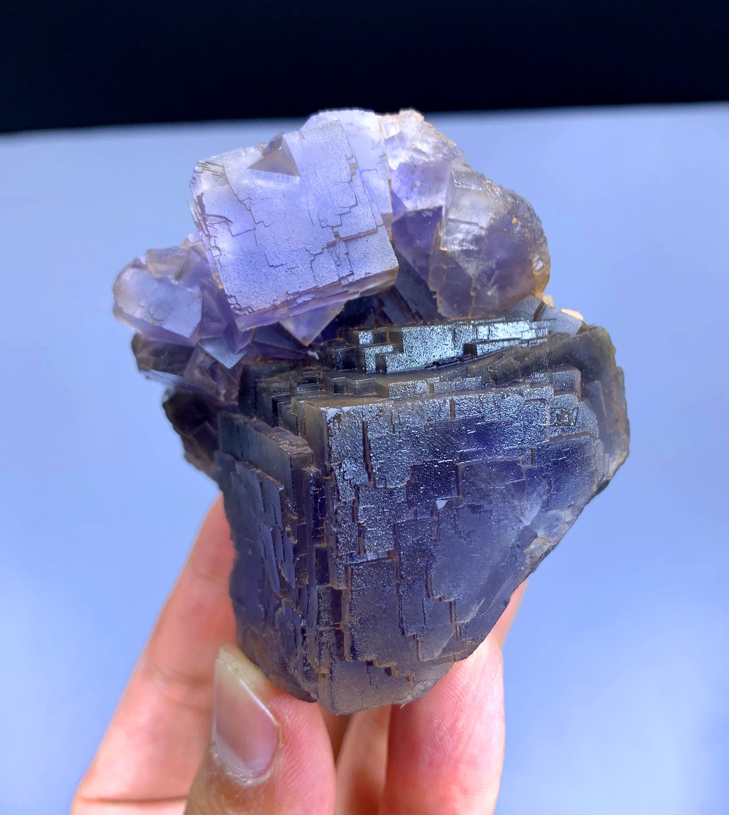 Natural Purple Phantom Fluorite from Baluchistan Mine Pakistan - 272 gram