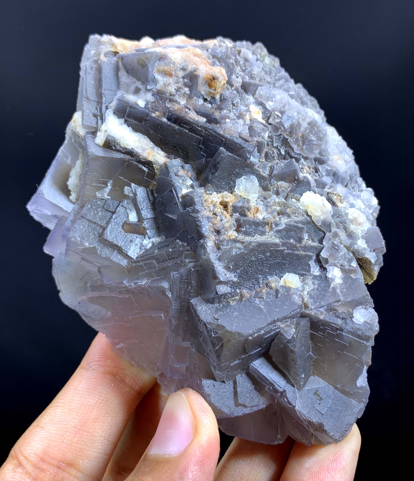 Purple Phantom Fluorite Specimen From Pakisan 504 Gram