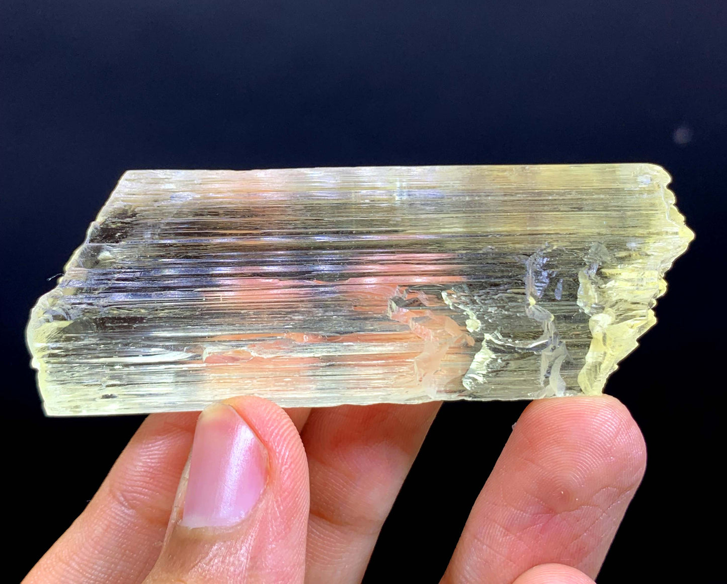 Double Terminated Triphane Kunzite Crystal From Afghanistan - 54 Gram