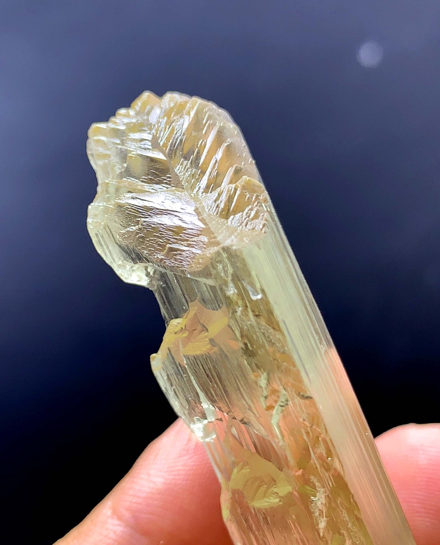 Double Terminated Triphane Kunzite Crystal From Afghanistan - 54 Gram
