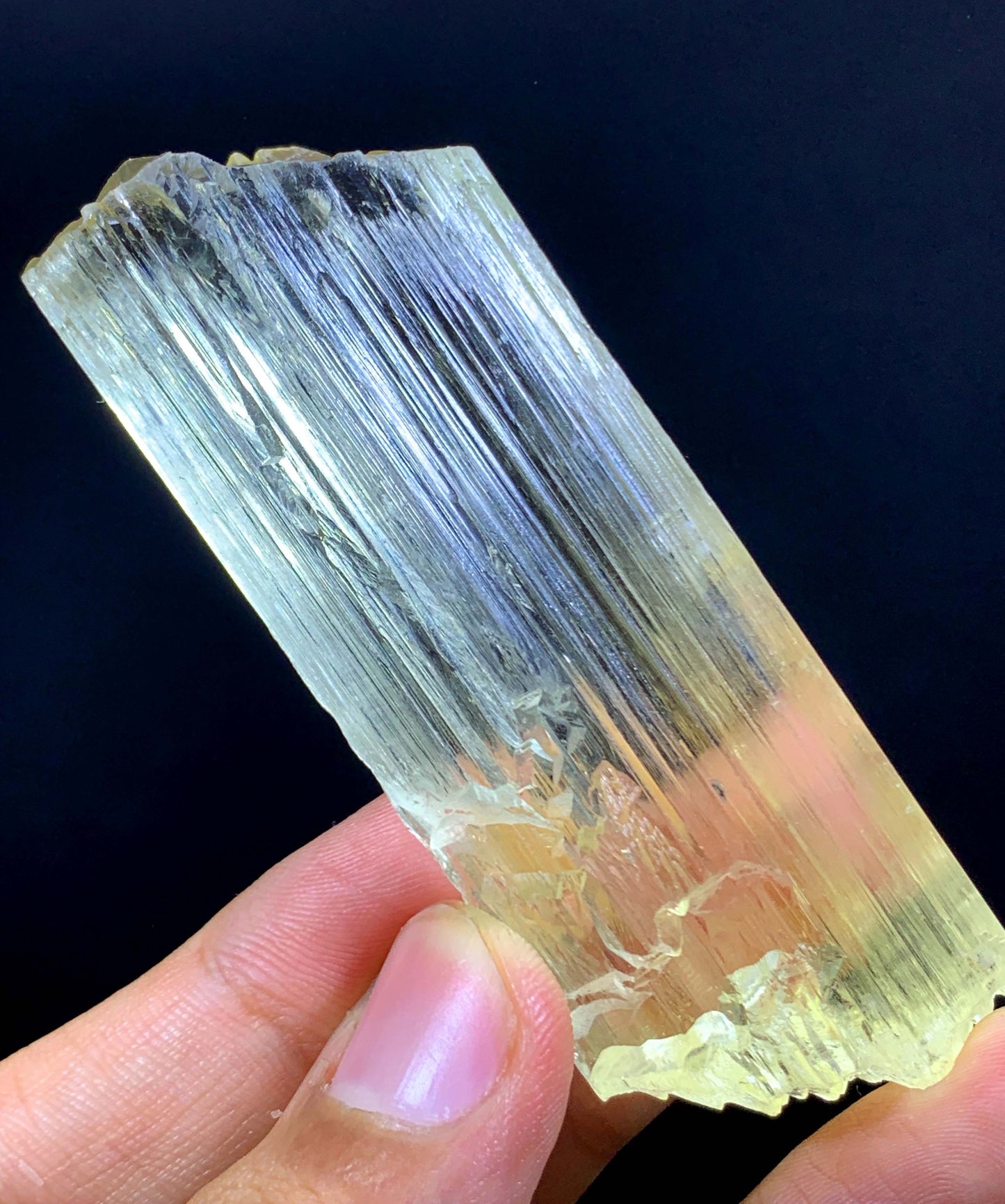 Double Terminated Triphane Kunzite Crystal From Afghanistan - 54 Gram