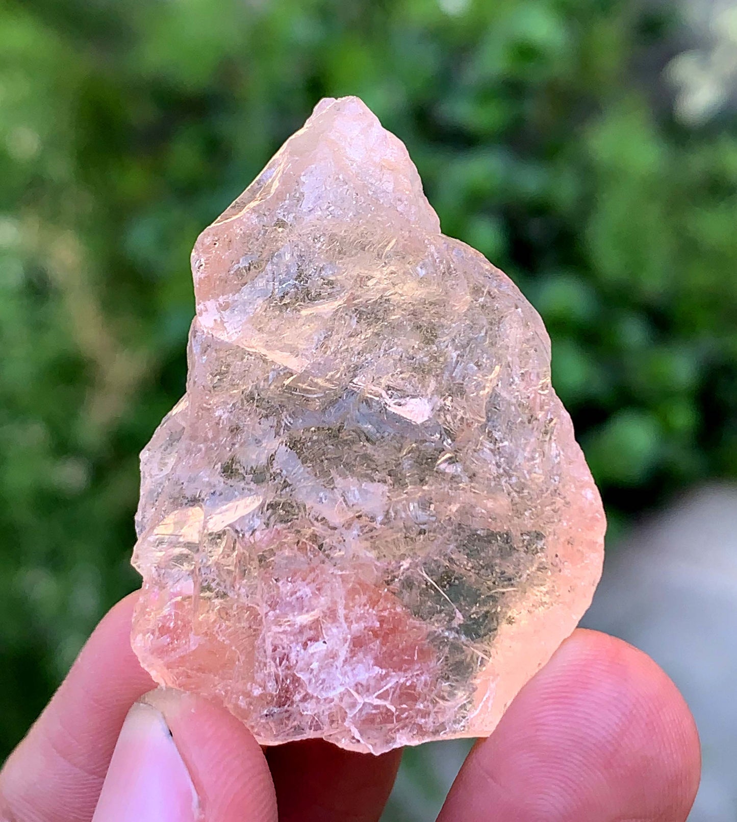 Etched Morganite Crystal From Afghanistan - 20 Gram