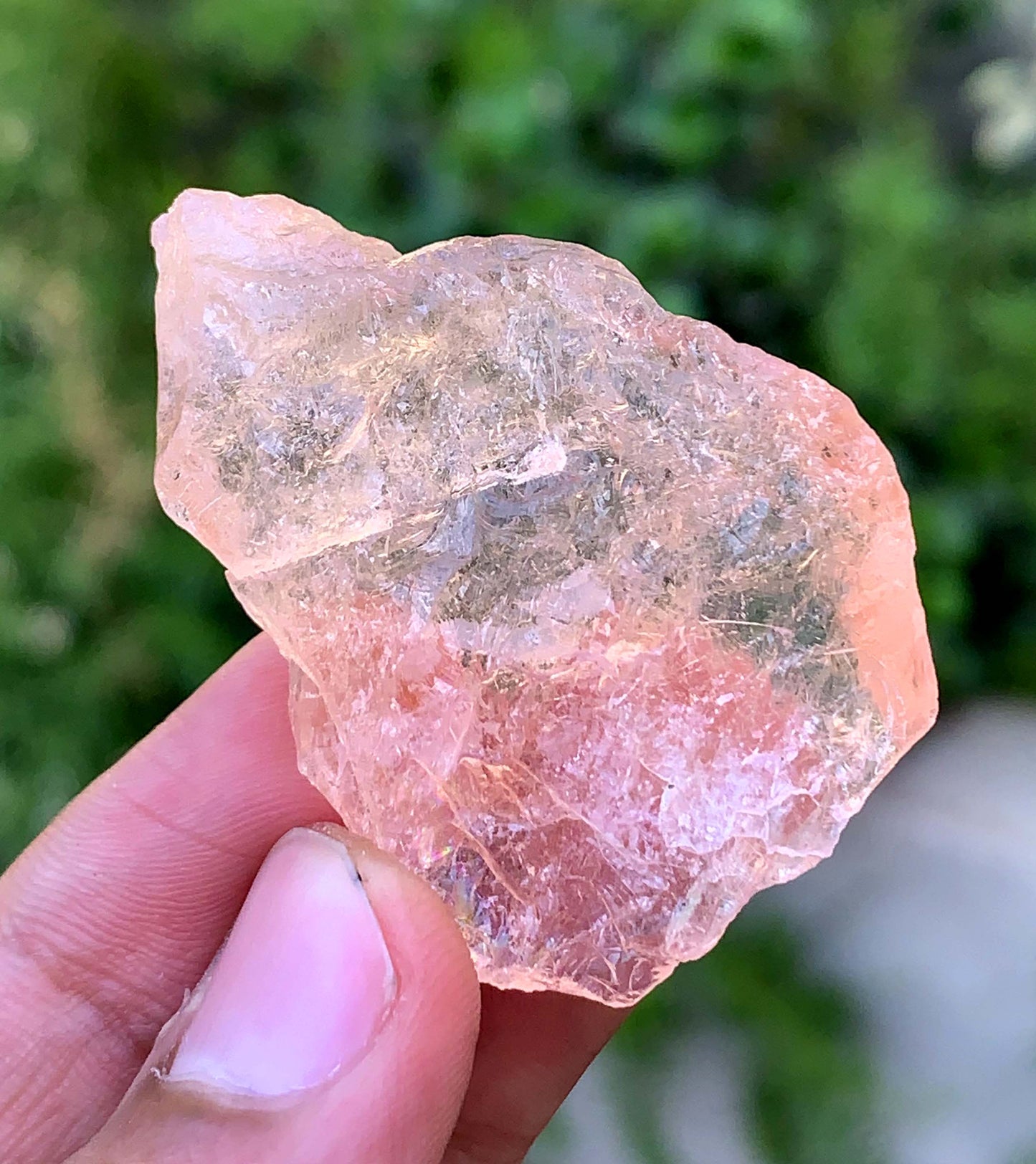 Etched Morganite Crystal From Afghanistan - 20 Gram