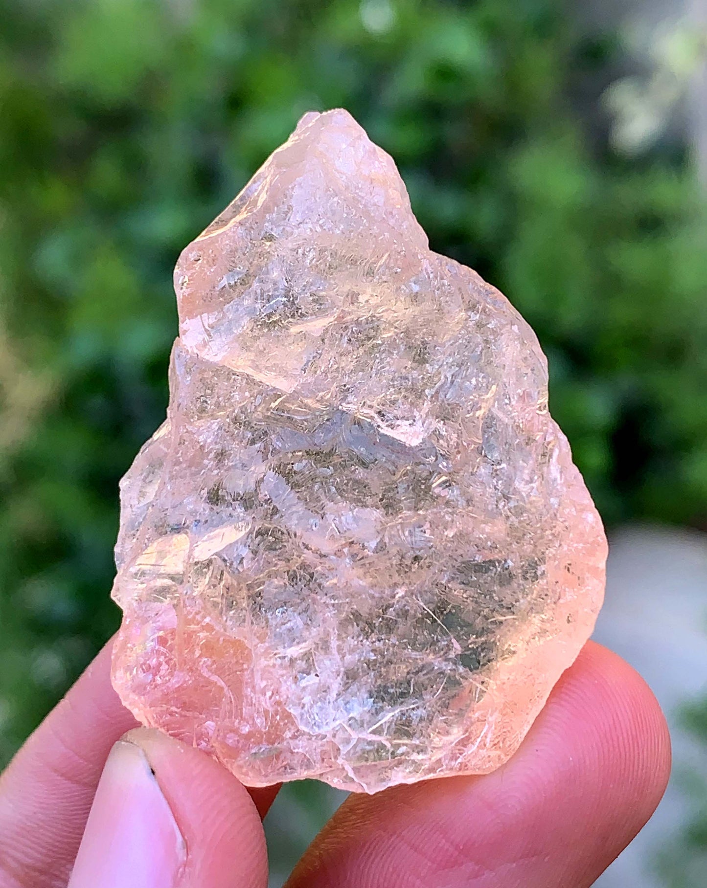 Etched Morganite Crystal From Afghanistan - 20 Gram