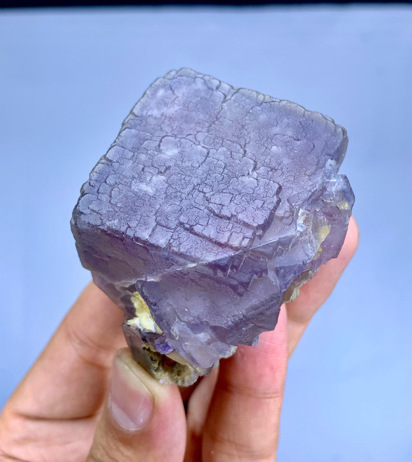 Natural Purple Phantom Fluorite Crystal from Baluchistan Pakistan - 169 grams