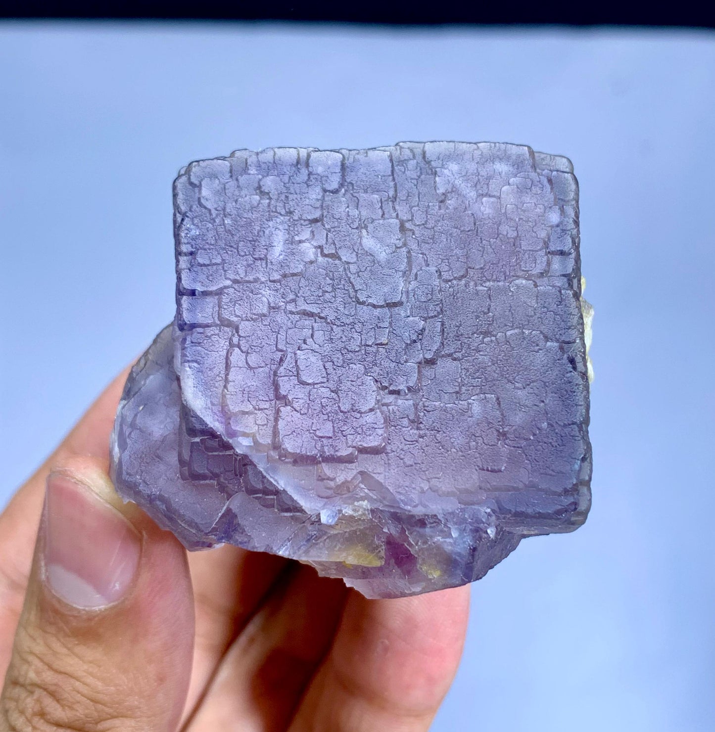 Natural Purple Phantom Fluorite Crystal from Baluchistan Pakistan - 169 grams