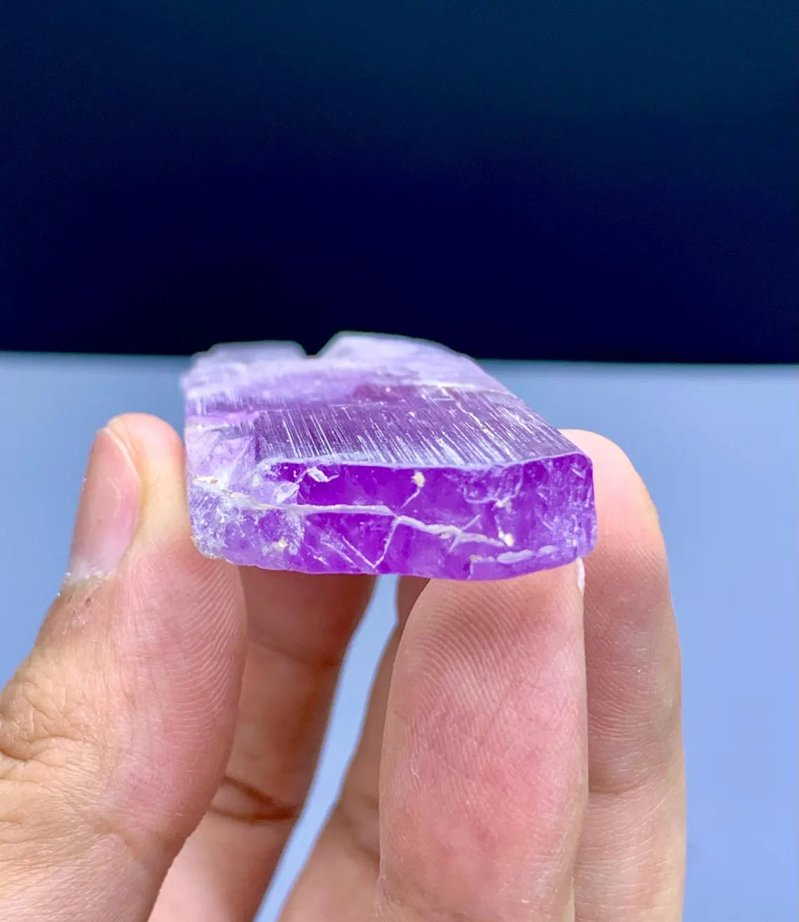 v Shape Terminated Pink kunzite Crystal from Afghanistan - 44 gram