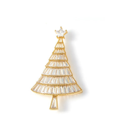 Christmas Tree Brooch High End Luxury Temperament