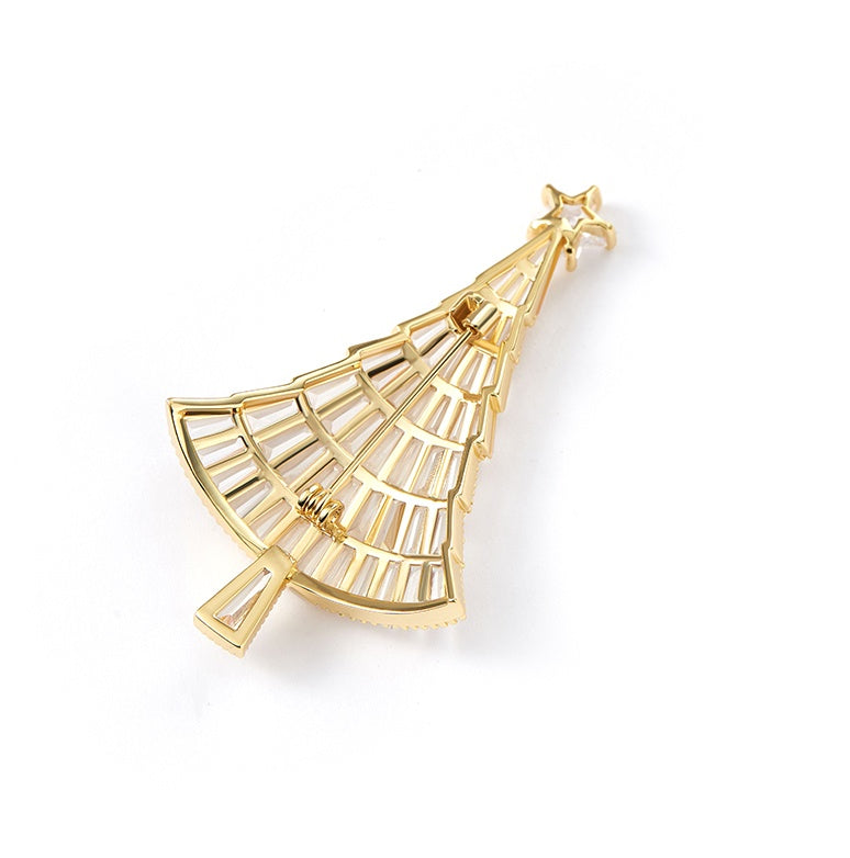 Christmas Tree Brooch High End Luxury Temperament