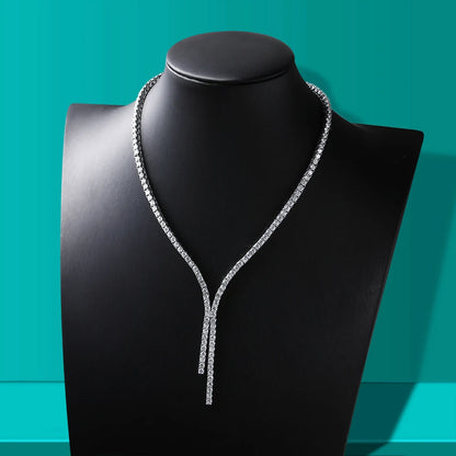 Moissanite Necklace for Women with GRA s925 Sterling Sliver Plated 18k