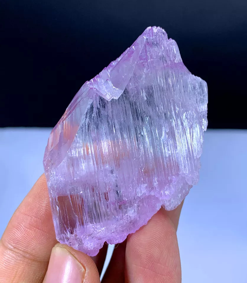 Natural Pink Color Fluorescent Kunzite Afghanistan