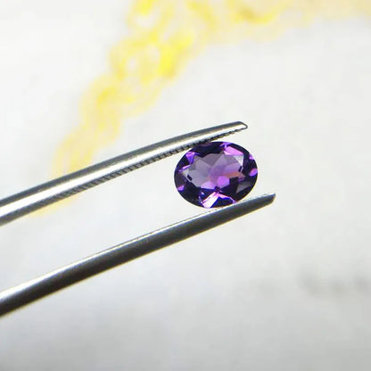 African amethyst oval cut 6*8 mm approx. 1ct natural loose gemstone