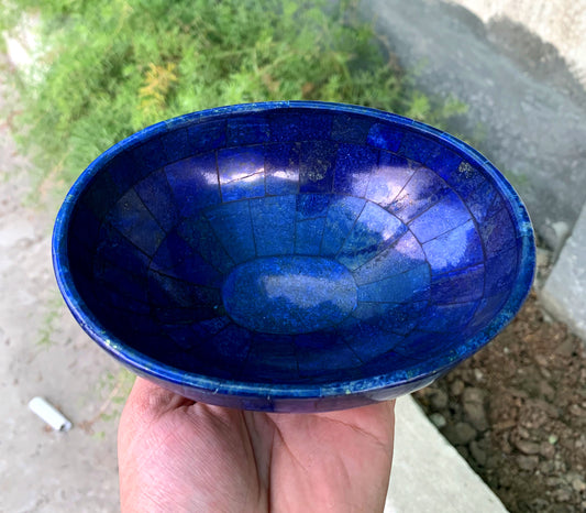 Royal Blue Color Handmade bowl from Badakhshsan Afghanistan  453 grams