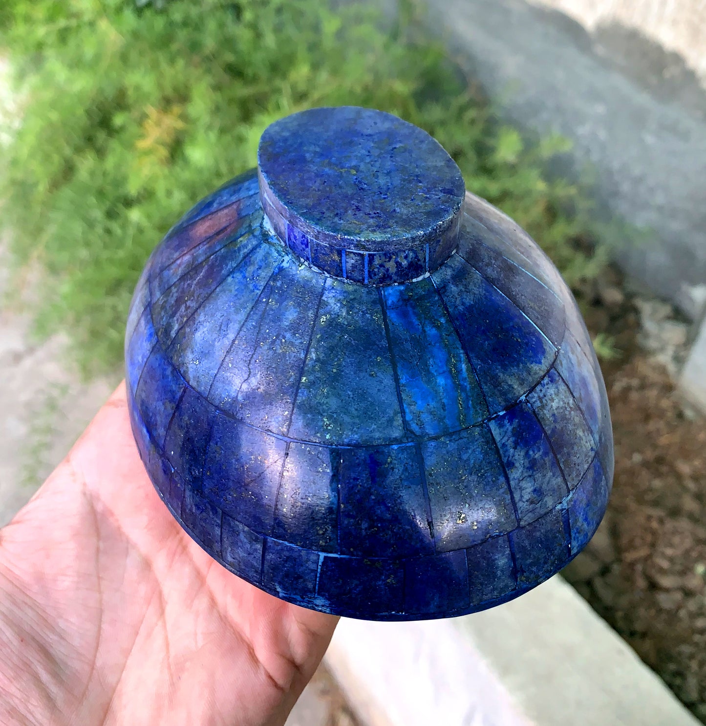 Royal Blue Color Handmade bowl from Badakhshsan Afghanistan  453 grams