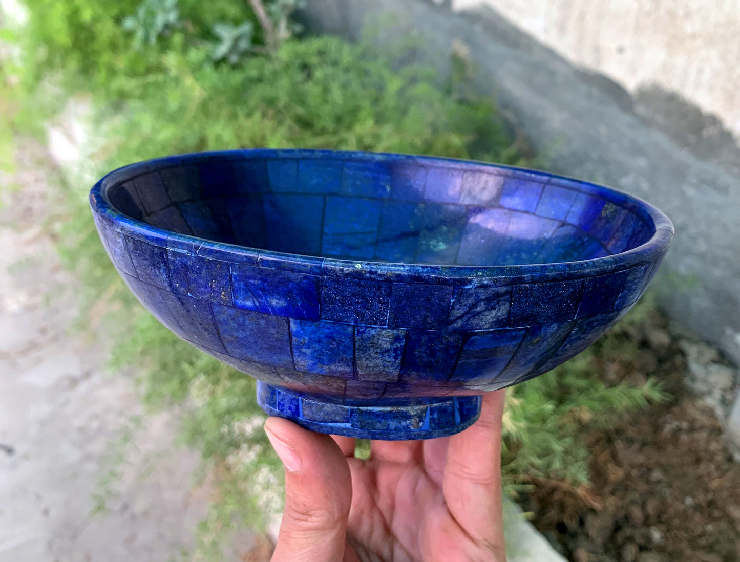 Royal Blue Color Handmade bowl from Badakhshsan Afghanistan  453 grams