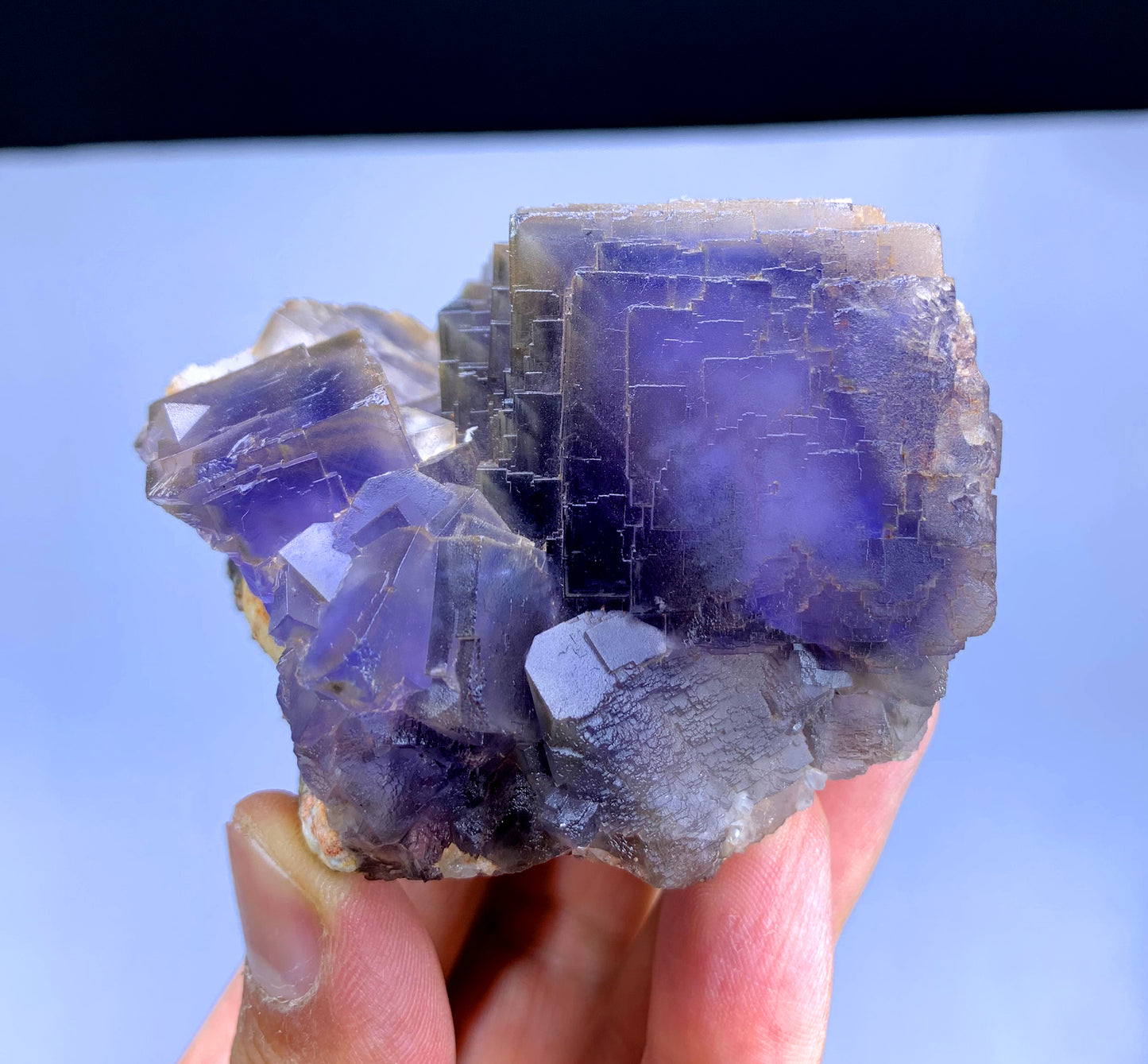 Natural Purple Phantom Fluorite from Baluchistan Mine Pakistan - 272 gram