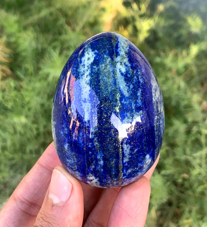 Top Quality Lapis Lazuli Egg Metaphysical Stone  Crystals Sphere  240 gram