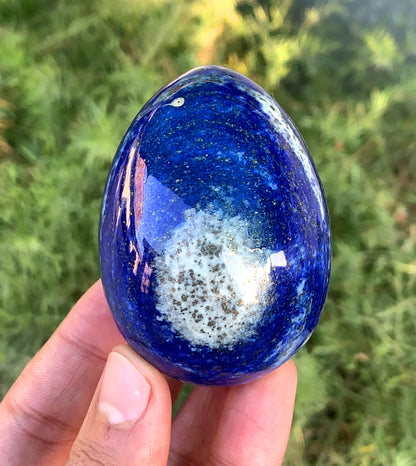 Top Quality Lapis Lazuli Egg Metaphysical Stone  Crystals Sphere  240 gram