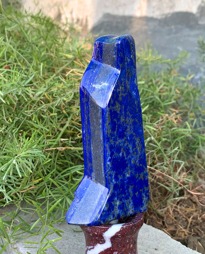 Grade Royal Blue Lapis Lazuli Polished Freeform, Home Decore, Lapis Tumble, Afghan Lapis Stone - 229 gram