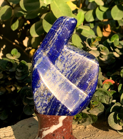 Grade Royal Blue Lapis Lazuli Polished Freeform, Afghan Lapis Stone - 364 gram