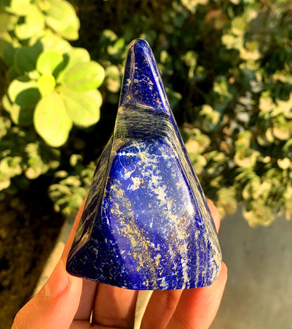 Grade Royal Blue Lapis Lazuli Polished Freeform, Afghan Lapis Stone - 364 gram