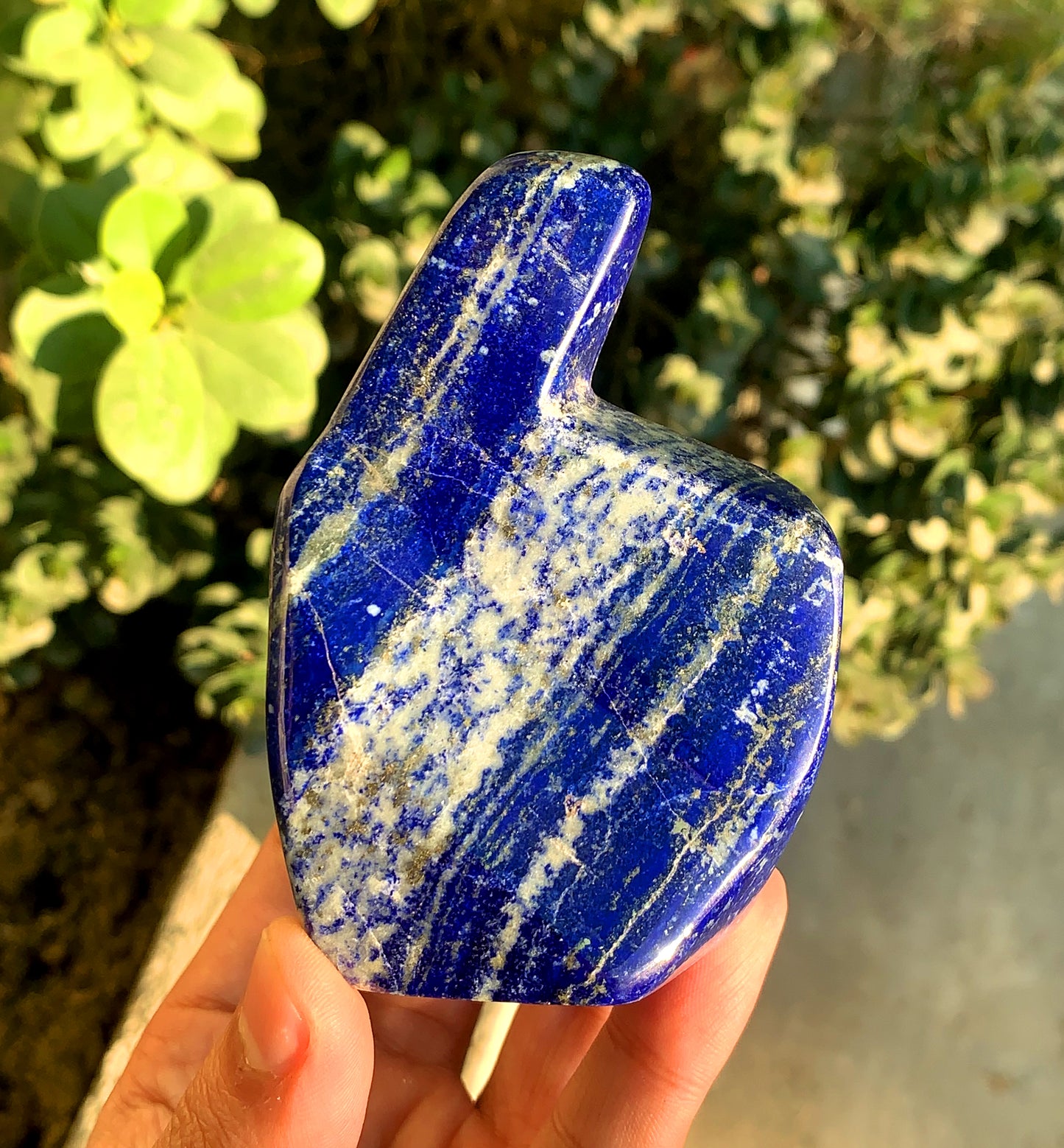 Grade Royal Blue Lapis Lazuli Polished Freeform, Afghan Lapis Stone - 364 gram