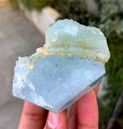 Natural Blue Aquamarine Twinned Crystal from Shigar valley Pakistan - 149 grams