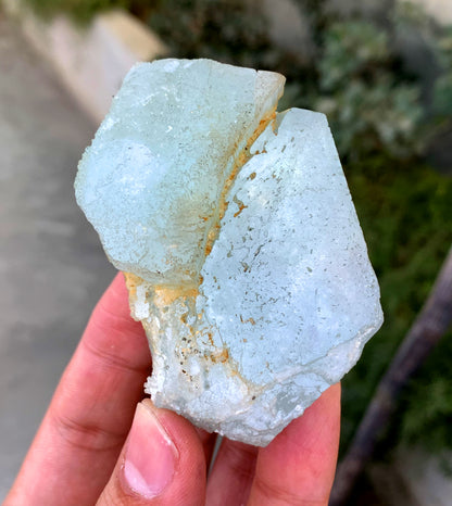 Natural Blue Aquamarine Twinned Crystal from Shigar valley Pakistan - 149 grams