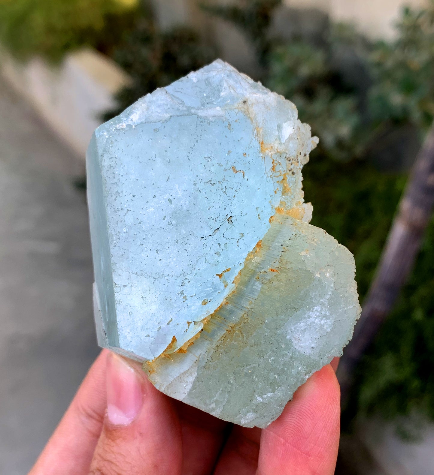 Natural Blue Aquamarine Twinned Crystal from Shigar valley Pakistan - 149 grams