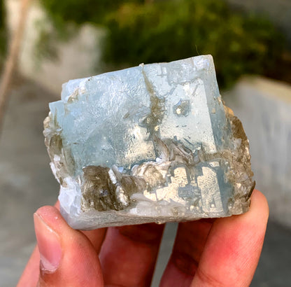 Sky Blue Aquamarine with Mica from Nagar valley Pakistan - 145 grams