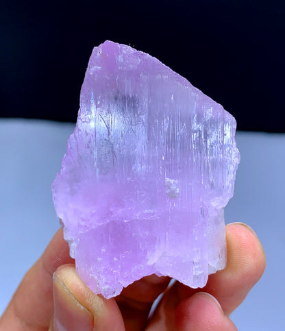 Natural Fluorescent Pink Kunzite Crystal from Afghanistan - 53 grams