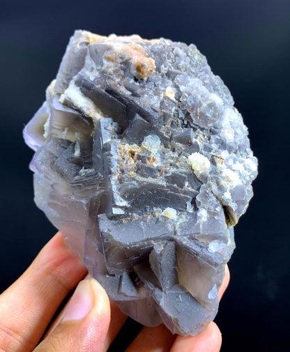 Purple Phantom Fluorite Specimen From Pakisan 504 Gram