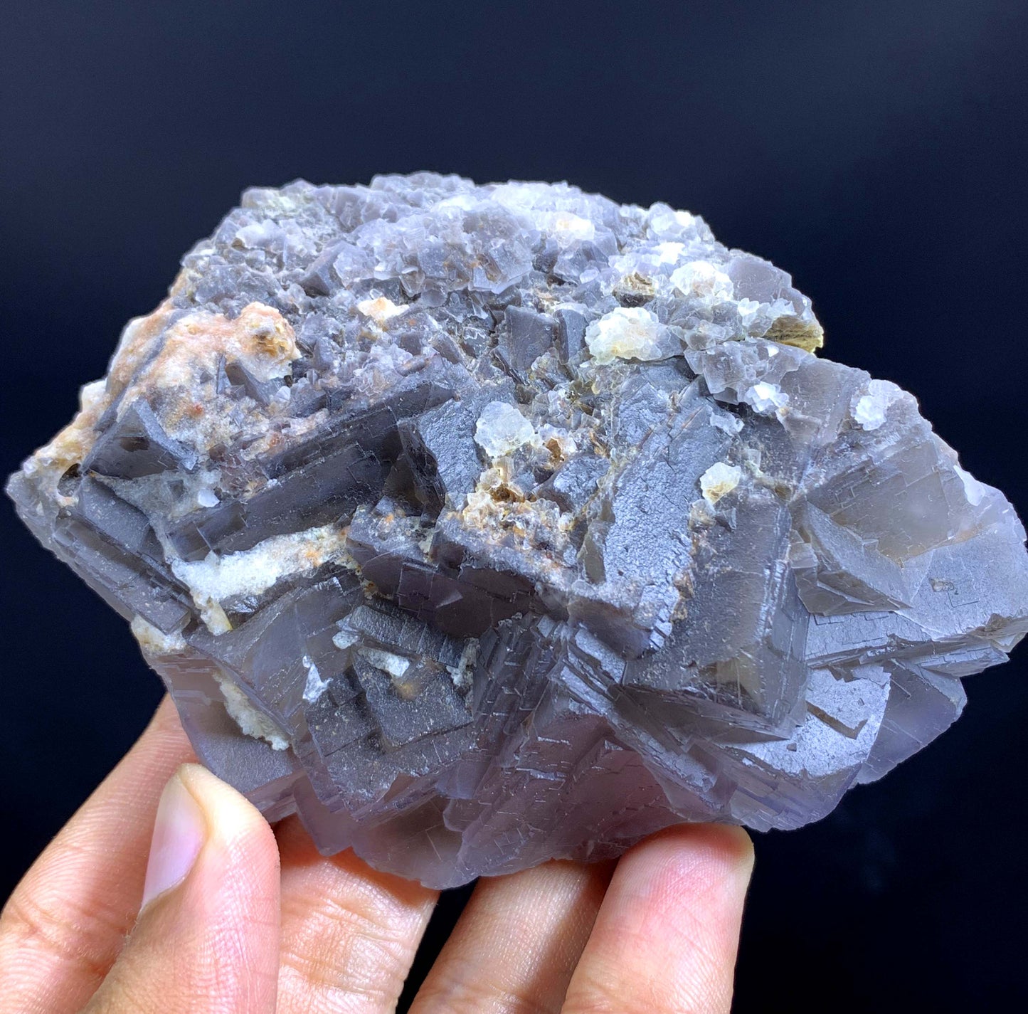 Purple Phantom Fluorite Specimen From Pakisan 504 Gram