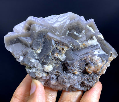 Purple Phantom Fluorite Specimen From Pakisan 504 Gram