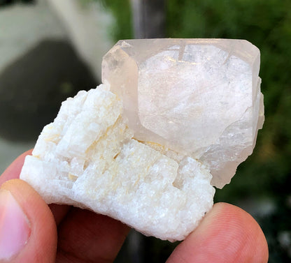 Pink Morganite Crystal On Feldspar From Afghanistan - 37 Gram