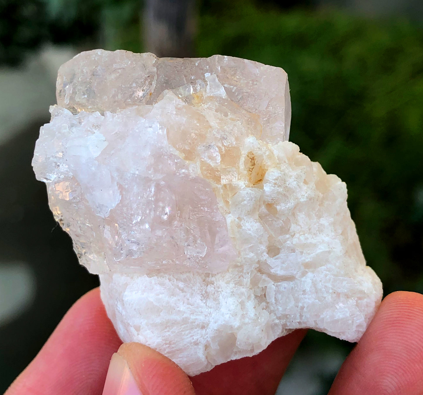 Pink Morganite Crystal On Feldspar From Afghanistan - 37 Gram