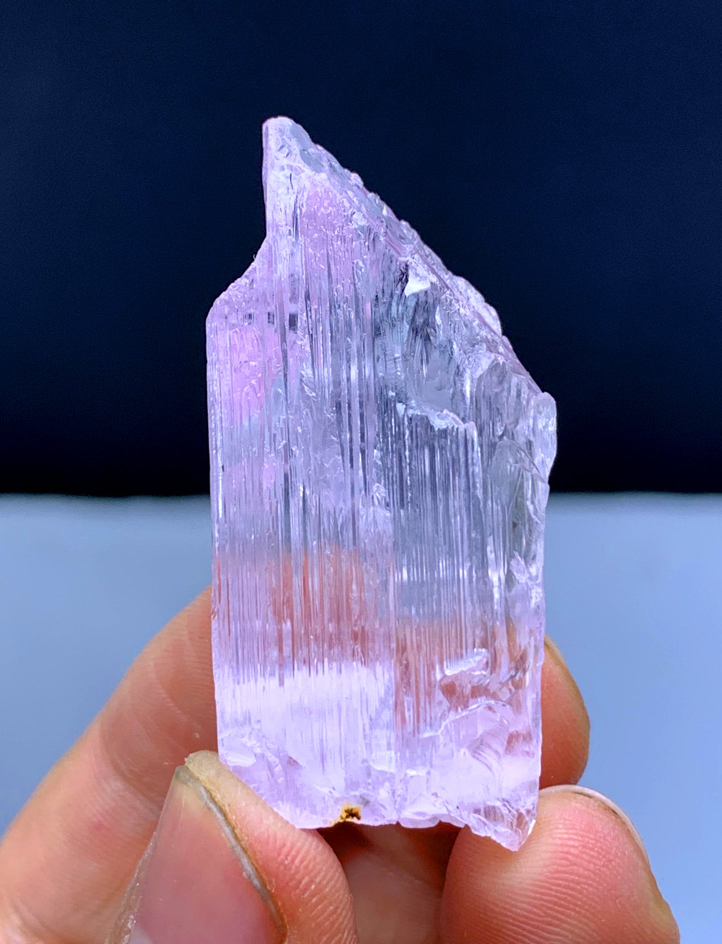 Natural Fluorescent Pink Color Kunzite Crystal from Afghanistan - 22 grams