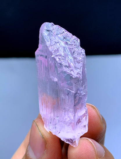 Natural Fluorescent Pink Color Kunzite Crystal from Afghanistan - 22 grams