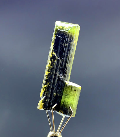 Natural Terminated Green Cap Tourmaline Crystal from Pakistan - 22 carats