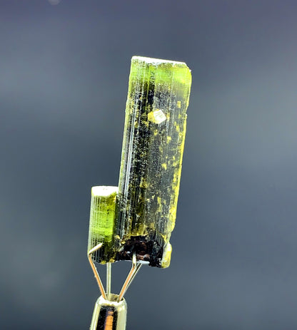 Natural Terminated Green Cap Tourmaline Crystal from Pakistan - 22 carats