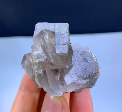 Cubic Purple Phantom Fluorite from Pakistan - 124 grams