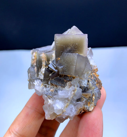 Cubic Purple Phantom Fluorite from Pakistan - 124 grams