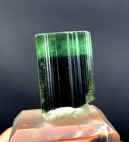 Natural Terminated Green Cap Tourmaline Crystal from Pakistan - 27.80 carats