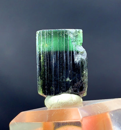 Natural Terminated Green Cap Tourmaline Crystal from Pakistan - 27.80 carats