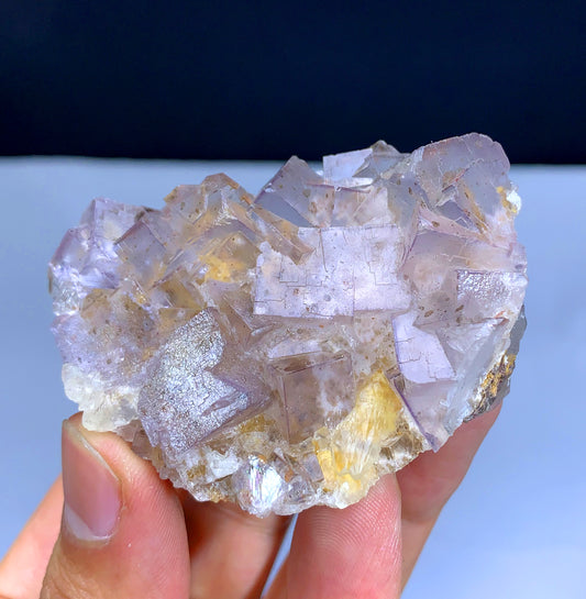 Cubic Purple Phantom Fluorite, Fluorite Specimen - 96 grams