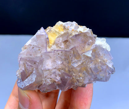 Cubic Purple Phantom Fluorite, Fluorite Specimen - 96 grams